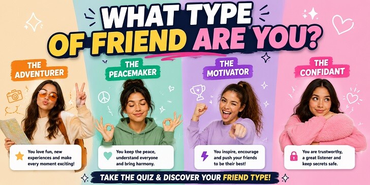 What Type Of Friend Are You? Quiz