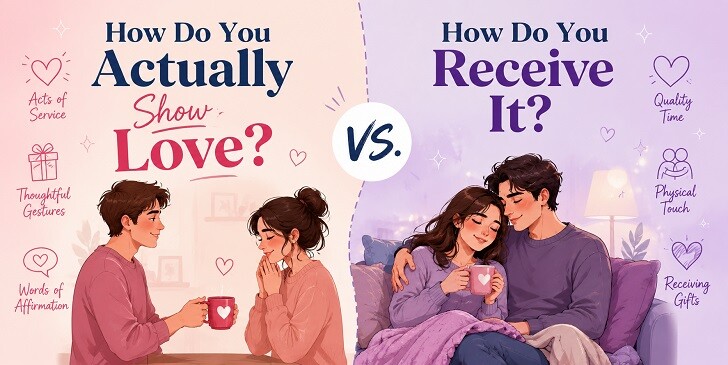 How Do You Actually Show Love vs. How Do You Receive It? Quiz